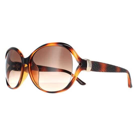 Salvatore Ferragamo Oval Señoras Tortuga Marrón Gradiente SF770SA - Image 2
