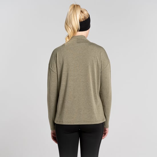 Meridan LS Top Wild Olive Marl