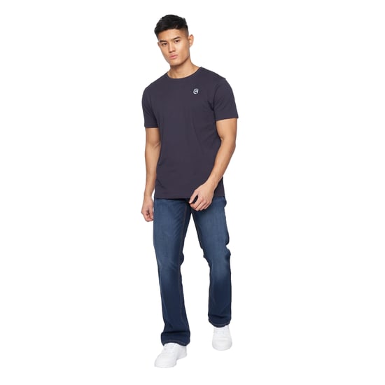 Crosshatch Mens Winsbury Bootcut Jeans (Dark Wash) - Image 3