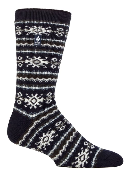 Calcetines nórdicos para hombre | Calcetines térmicos transpirables para invierno - Azul marino - Image 1