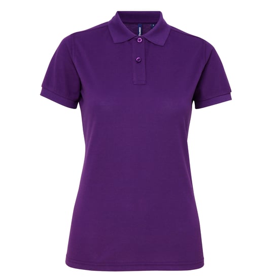 Asquith & Fox Womens/Ladies Short Sleeve Performance Blend Polo Shirt (Purple) - Image 1