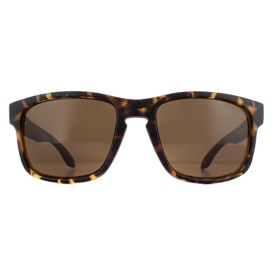 Calvin Klein Rectangle Mens Matte Dark Tortoise Brown Sunglasses