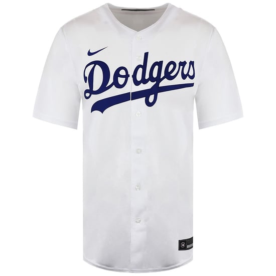 Nike MLB Los Angeles Dodgers Réplica oficial de camiseta alternativa blanca para hombre - Image 1