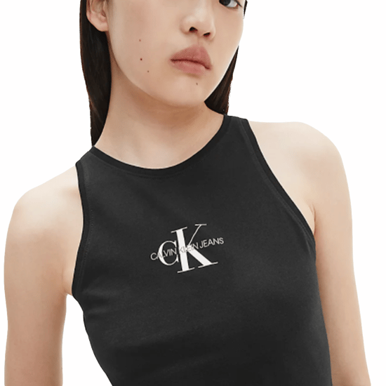 Bata de Calvin Klein para mujer con logotipo clásico en la parte delantera - Image 2