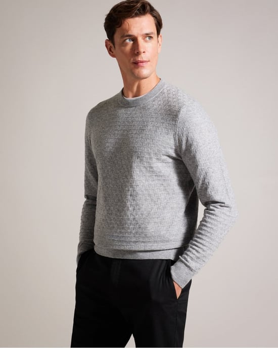 Sudadera de punto de manga larga Ted Baker Loung para hombre - Image 1