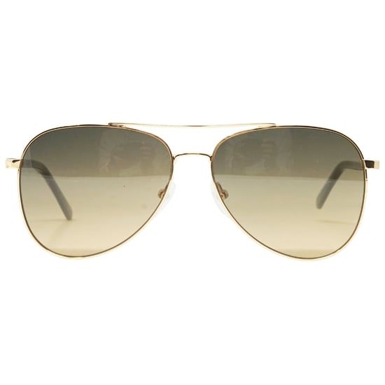 Gafas de sol doradas brillantes con lentes degradados de Calvin Klein - Image 1