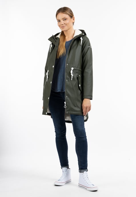 DreiMaster Maritim raincoat with woven fur lining drymaster - Image 1