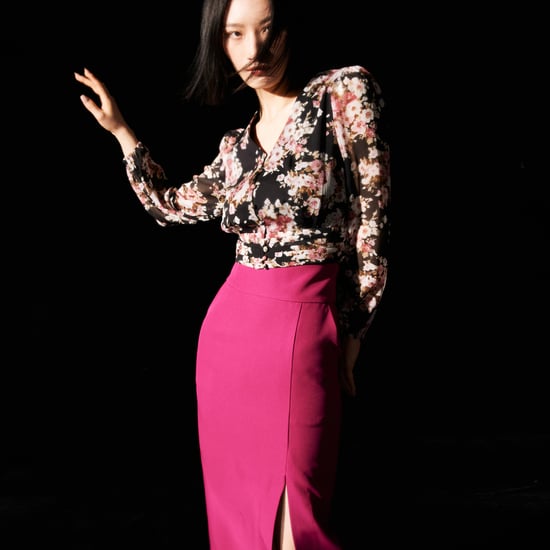 Short blouse with flower print - Image 5