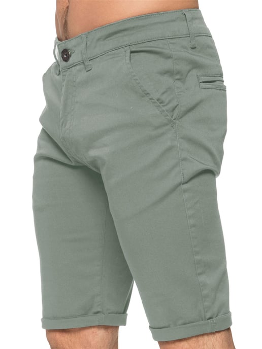 Pantalones cortos chinos Enzo Slim Fit Stretch para hombre - Image 2