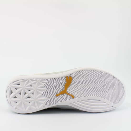 Puma Clyde Hardwood Mens Synthetic Lace Up Trainers 193664 01