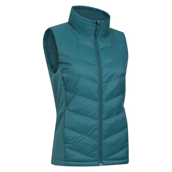 Mountain Warehouse Womens/Ladies Turbine Hybrid Gilet (Teal) - Image 3