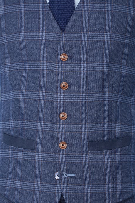 Tweed Overcheck Waistcoat
