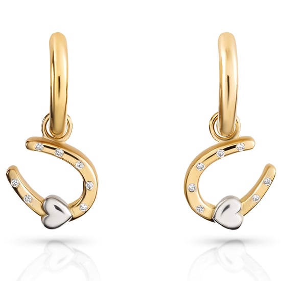 Orphelia 'Aurora' Women's 925 Sterling Silver Drop Earrings - Silver/Gold ZO-7525/G - Image 4