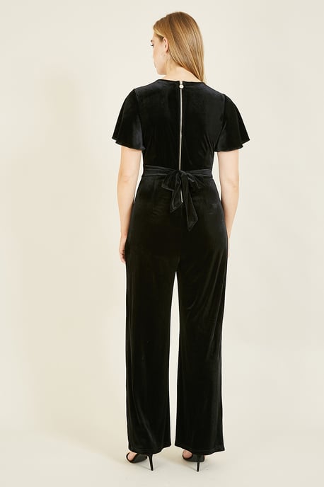 Black Jumpsuit With Angel Sleeves