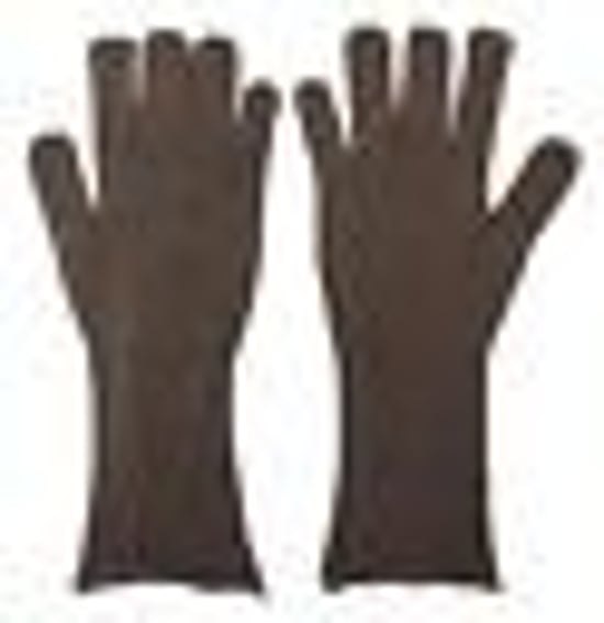 Guantes de invierno de punto de cachemira gris - Image 3