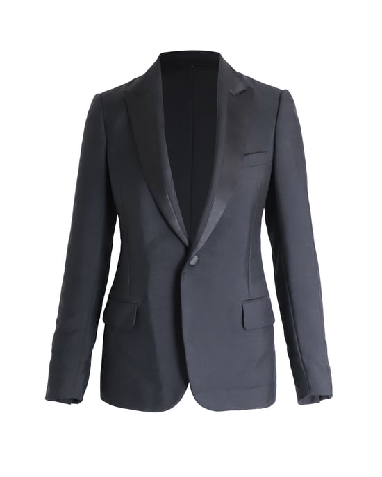 Dior Single-Breasted Blazer in Black Wool - Image 1
