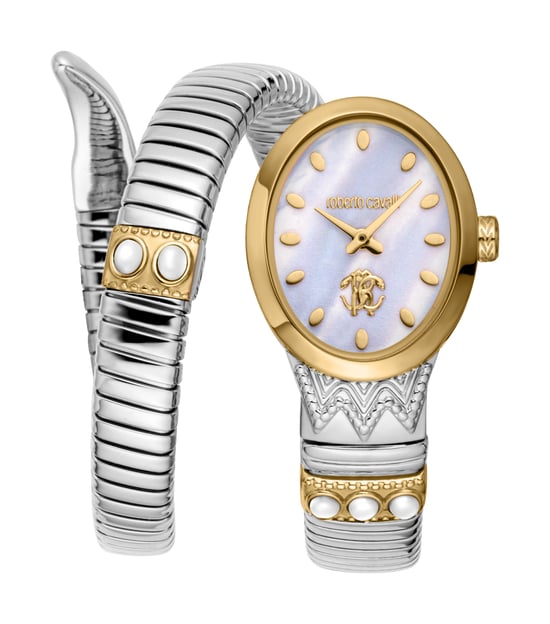 Roberto Cavalli Snake Women Stainless Steel Two toned Silver & Gold  watch