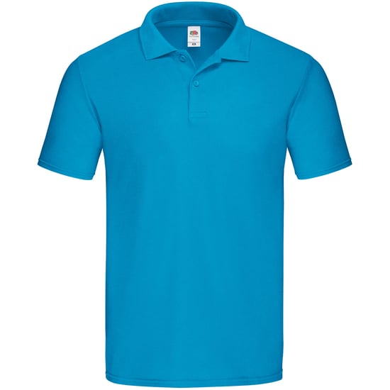 Fruit of the Loom Mens Original Pique Polo Shirt (Azure) - Image 1