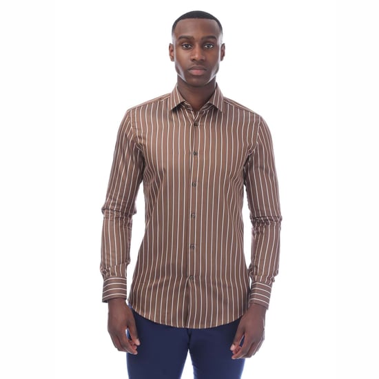 Men's Boss H-Hank Kent Shirt in Tan