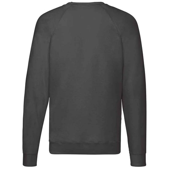 Fruit of the Loom Unisex Adult Lightweight Raglan Sweatshirt (Light Graphite) - Image 2