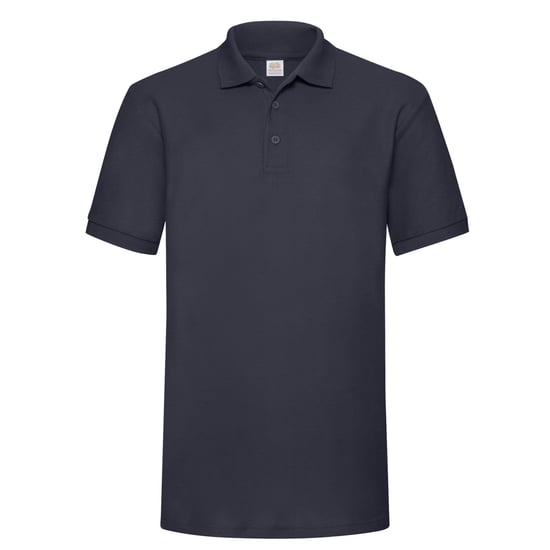 Fruit of the Loom Mens Polycotton Pique Heavy Polo Shirt (Deep Navy) - Image 1