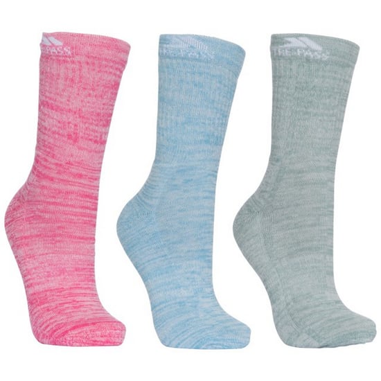 Trespass Womens/Ladies Helvellyn Trekking Socks (Pack Of 3)