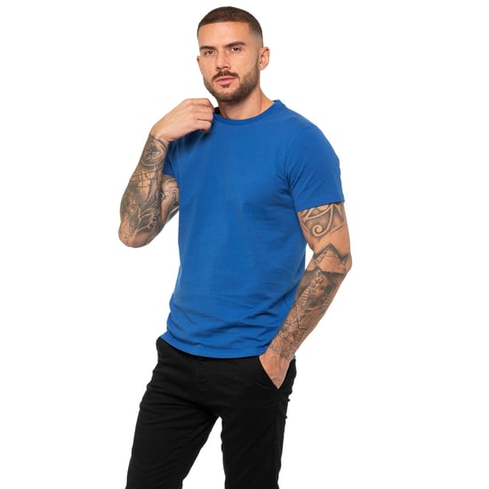 Enzo | Mens Crew Neck T-Shirt - Blue