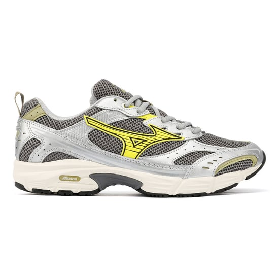 Mizuno MXR Casusal Silver/Yellow Trainers - Image 5