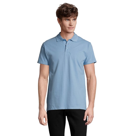 SOLS Mens Spring II Polo Shirt (Sky Blue) - Image 1
