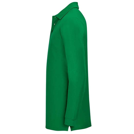 SOLS Unisex Adult Winter II Long-Sleeved Polo Shirt (Kelly Green) - Image 3