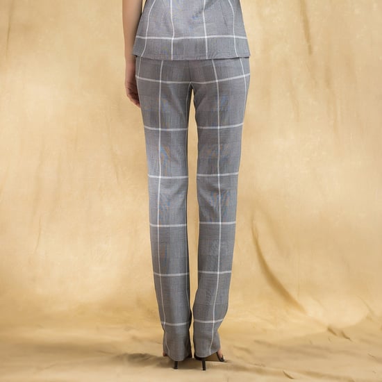 Cigarette tartan trousers - Image 3