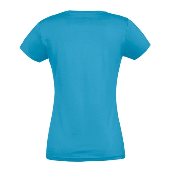 SOLS Womens/Ladies Imperial Heavy Short Sleeve T-Shirt (Aqua) - Image 2