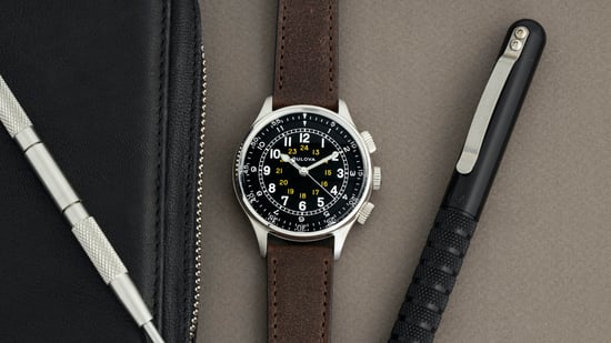 Bulova A-15 Pilot Men's Brown Watch 96A245 - Image 4