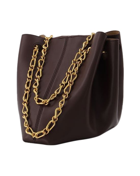 The Gather Bucket Bag in Brown Vegan Leather - Image 2
