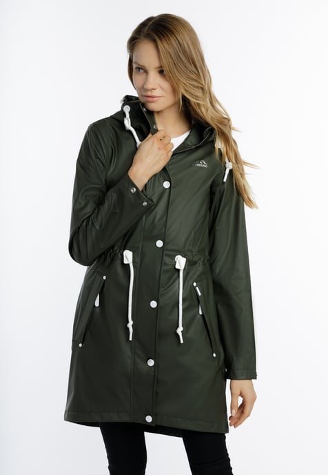 ICEBOUND raincoat women dark olive - Image 3