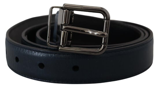 Cinturón de Cuero Dolce & Gabbana con Cierre de Hebilla Metálica - Image 1
