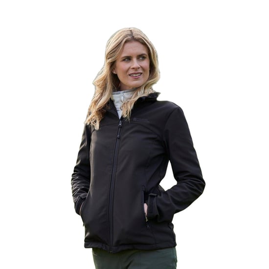 Mountain Warehouse Womens/Ladies Exodus Breathable Soft Shell Jacket (Black) - Image 6