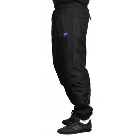 Pantalones de chándal tejidos ligeros Nike para hombre Negro/Azul - Image 2