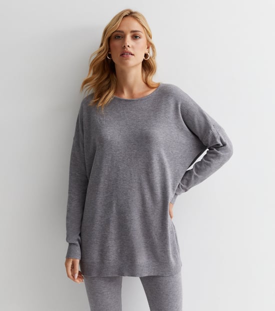 Camiseta Oversized de Cuello Redondo de Tacto Suave - Image 1