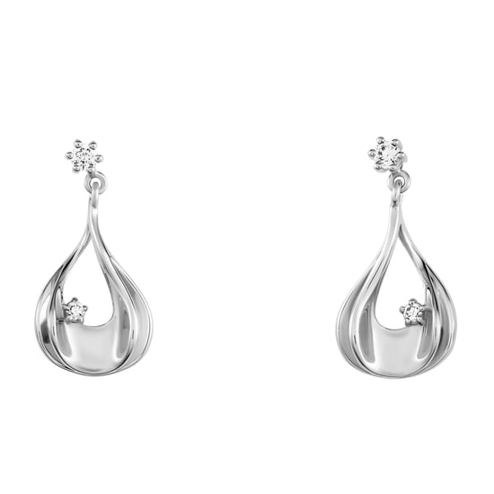 Orphelia 'Etoile' Women's 925 Sterling Silver Drop Earrings - Silver ZO-7524 - Image 3