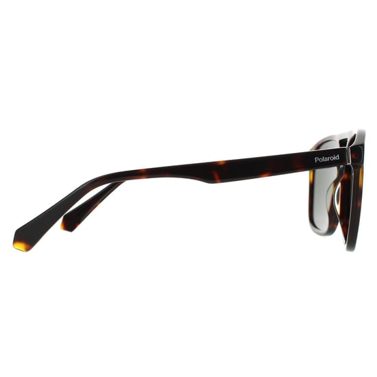 Gafas de sol polarizadas para hombre Polaroid Aviator en Verde Oscuro Havana - Image 4