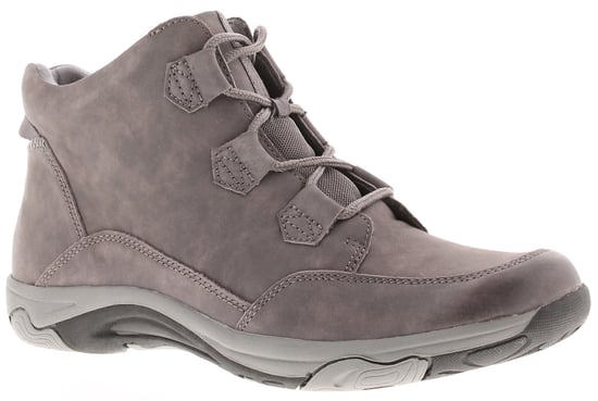 Free Spirit Womens Boots Ankle Gem Leather Lace Up grey