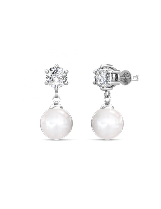 Pendientes Pauline - Plata y Cristal - Image 1
