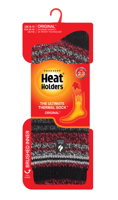 Heat Holders - Medias Térmicas Extra Gruesas para Hombre | Medias Aislantes de Franela Cálidas y Peludas | Regalos para Hombres - Negros (Bari) - Image 2