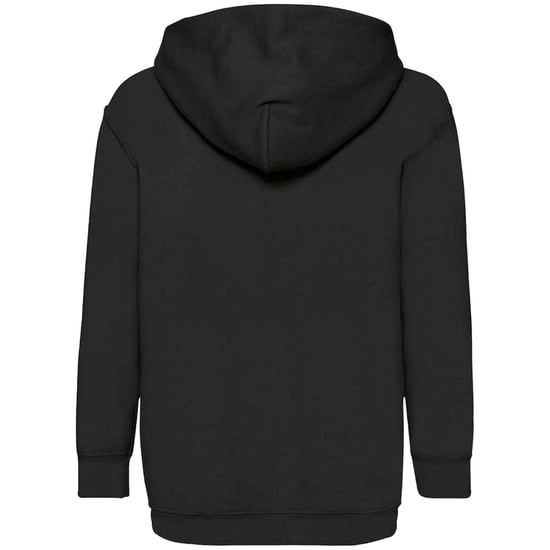 Fruit Of The Loom Kids Unisex Classic 80/20 Hoodie (Black) - Image 2