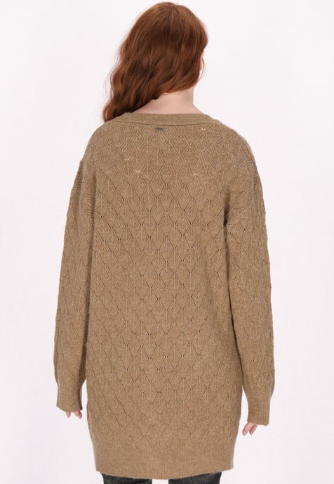 Dreimaster Cardigan women brown beige - Image 4