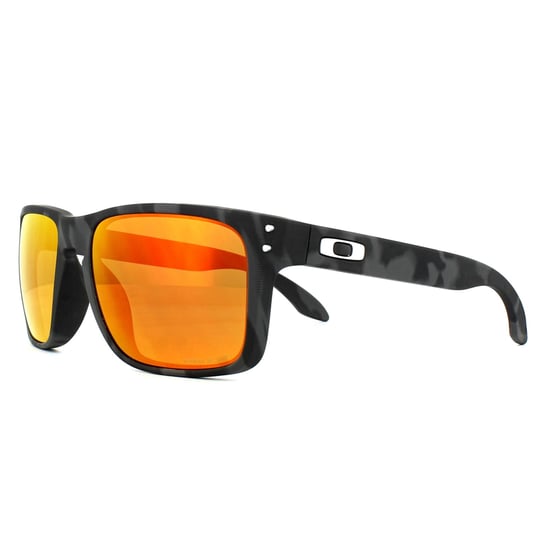Oakley Rectangle Mens Black Camo Prizm Ruby Sunglasses