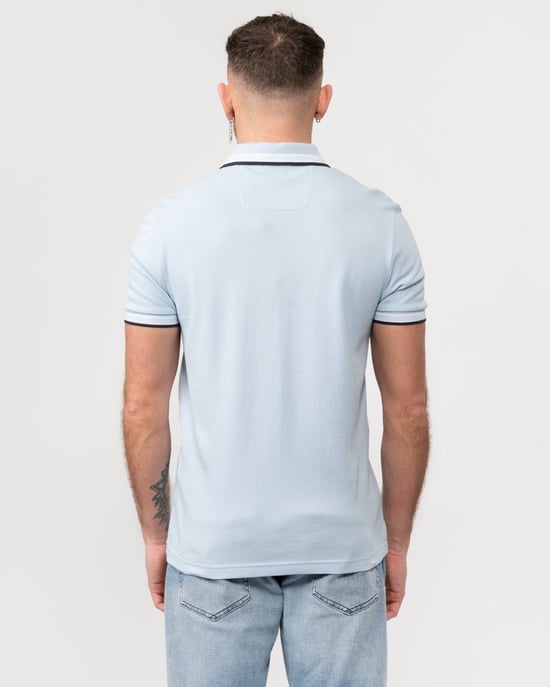 BOSS Green Paddy Mens Organic Cotton Polo With Contrast Logo Details - Image 4