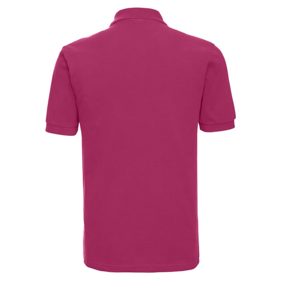 Russell Mens Classic Cotton Pique Polo Shirt (Fuchsia) - Image 2