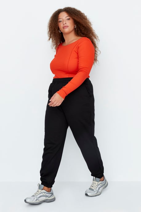 Trendyol Women's High Waist Looser Joggers Plus Size Sweatpants - Image 3